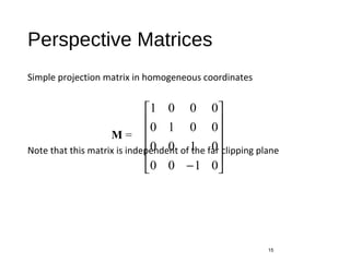 Projection Matrices | PPT