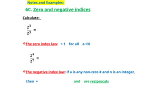 Zero Indices Example G9 Prerequisite ( Reinforcement Worksheet) | PPTX