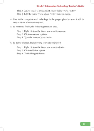 Comprehensive Grade 9 Information Technology Teacher’s Guide for File ...