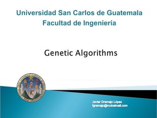 Universidad San Carlos de Guatemala Facultad de Ingeniería 