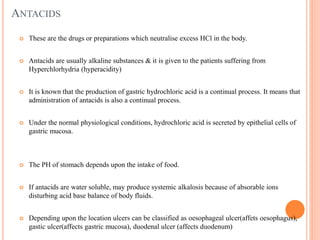 Hyperchlorhydria Gastrointestinal Agents | PPTX