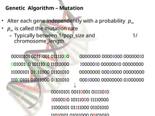 Genetic Algorithm, its basics, applications | PPT