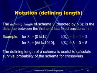 Introduction to genetics algorithms and stochastic operators | PPT