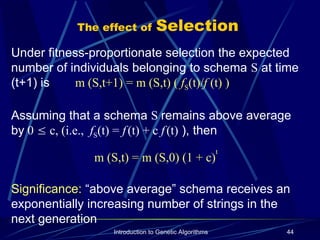 Introduction to genetics algorithms and stochastic operators | PPT