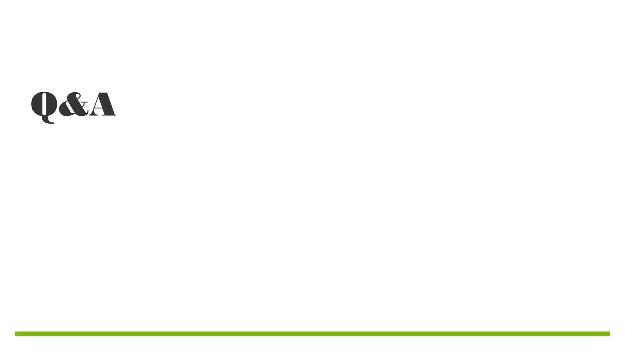 Q&A

 