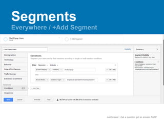 JustAnswer | Ask a question get an answer ASAP 
Segments 
 