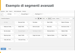 Esempio di segmenti avanzati
 