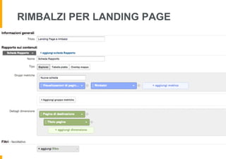RIMBALZI PER LANDING PAGE
 
