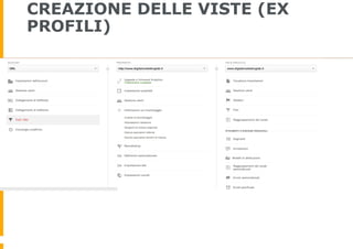 CREAZIONE DELLE VISTE (EX
PROFILI)
 