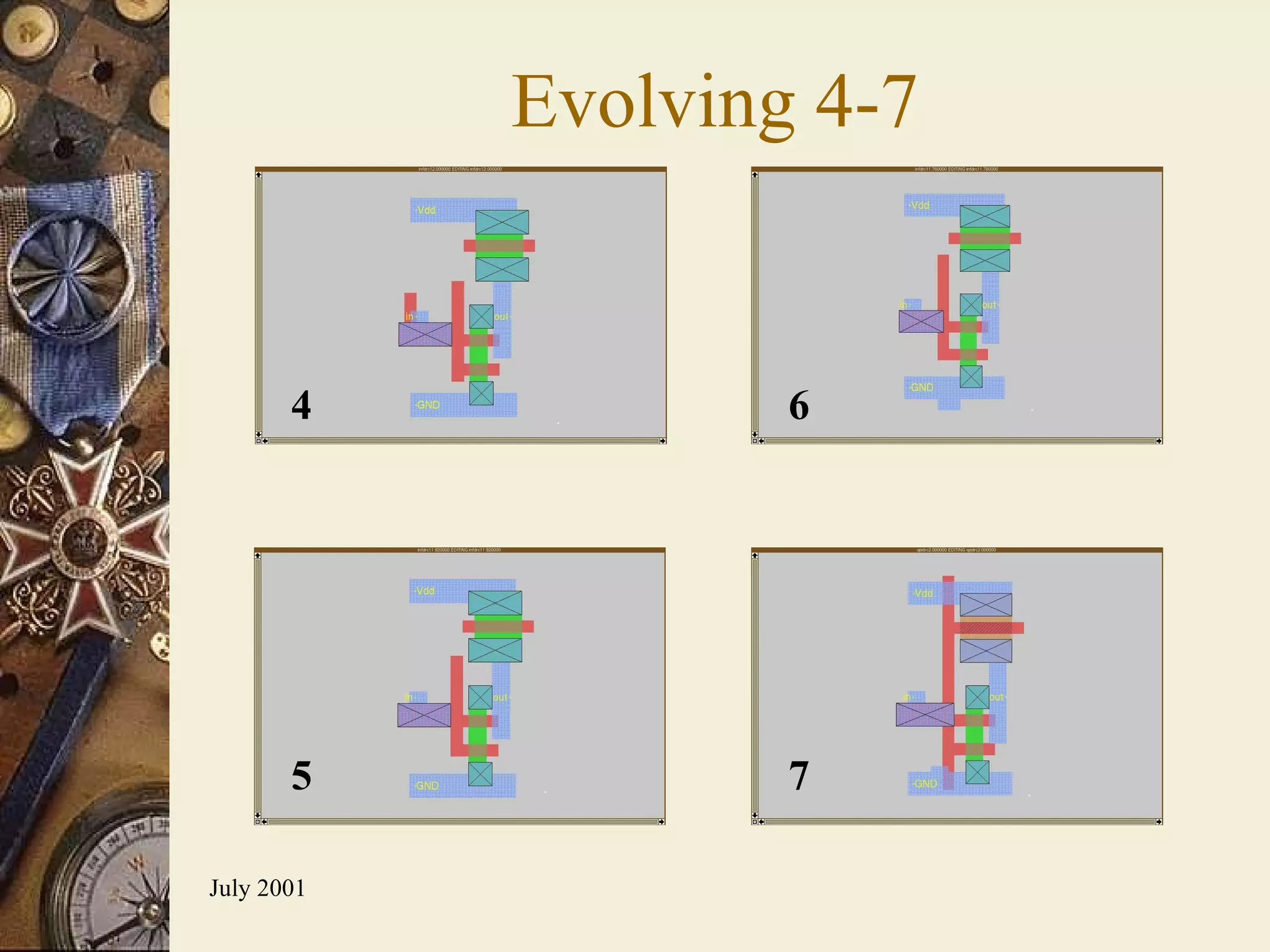 Evolving 4-7 4 6 5 7 