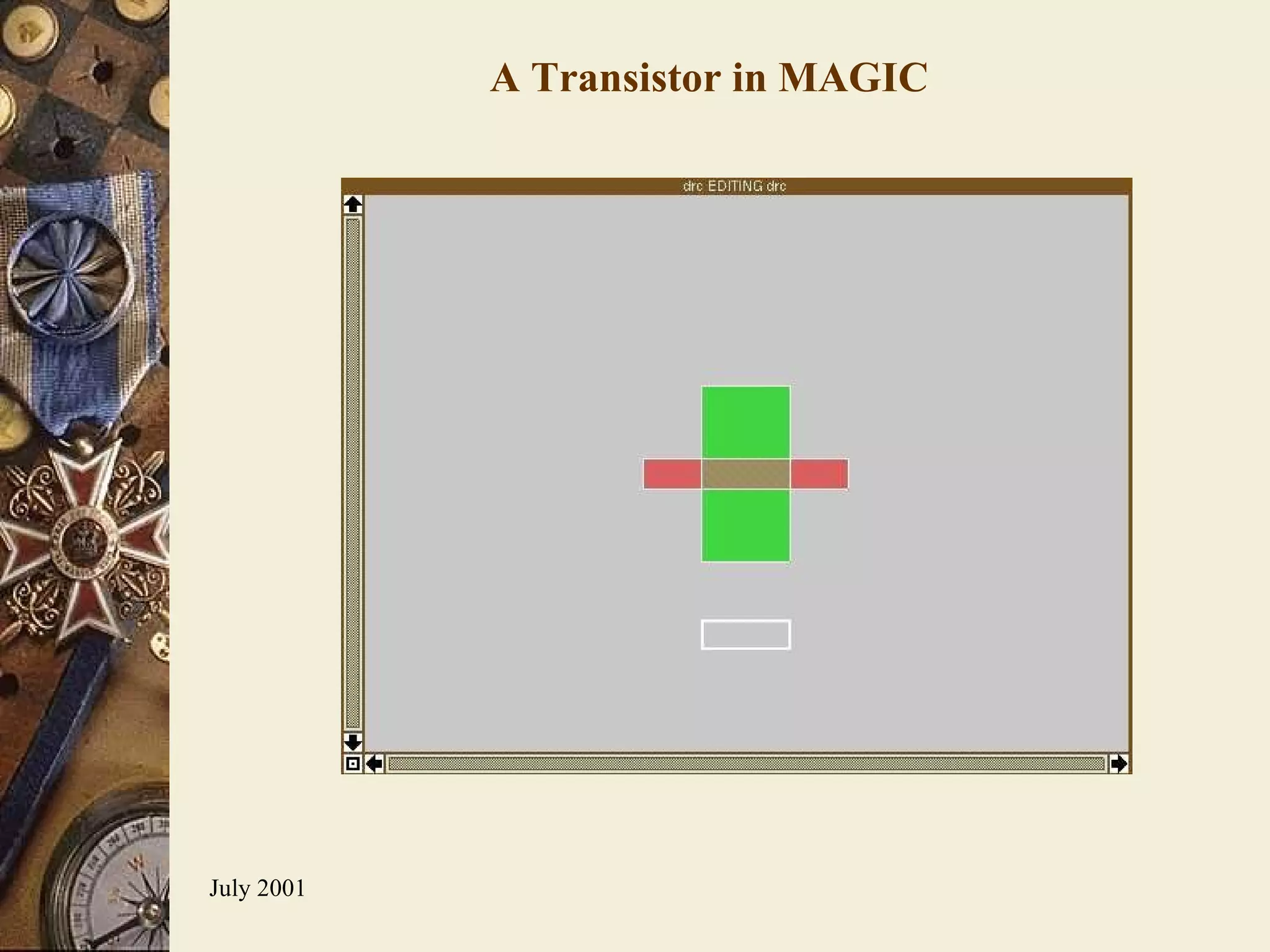 A Transistor in MAGIC 