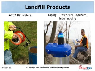 Landfill Products ATEX Dip Meters Diplog - Down-well Leachate  level logging 