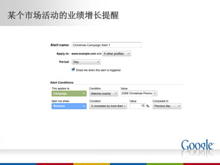 某个市场活动的业绩增长提醒
 