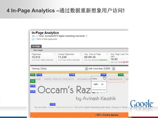 4 In-Page Analytics –通过数据重新想象用户访问!
 