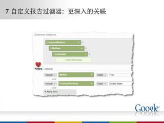 7 自定义报告过滤器: 更深入的关联
 