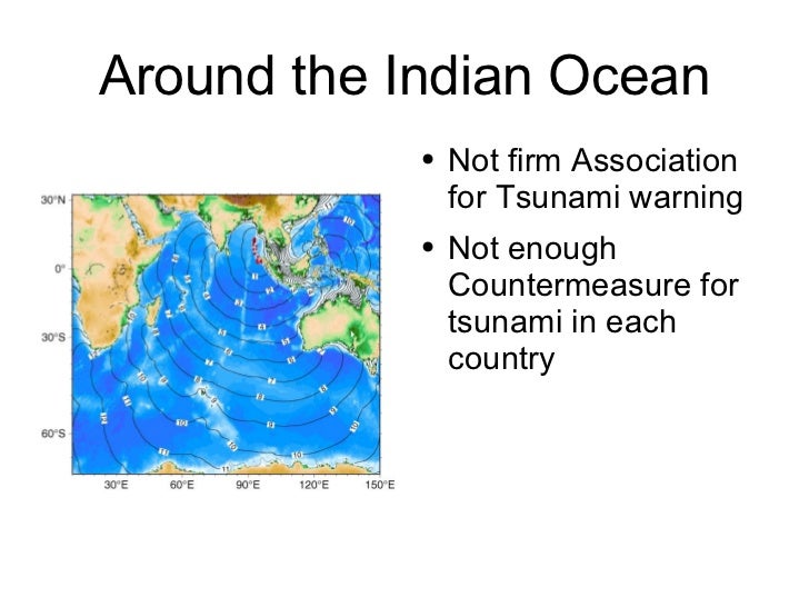 The tsunami warning system in Indian oceam