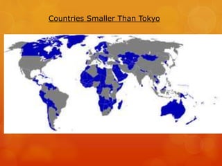 Countries Smaller Than Tokyo
 