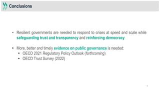 Government At A Glance 2021 Oecd Presentation Pptx