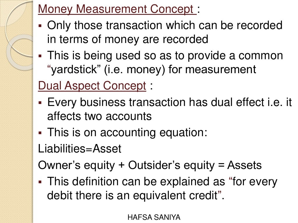Generally Accepted Accounting Principles