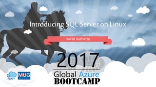 Introducing SQL Server on Linux
David Barbarin
 