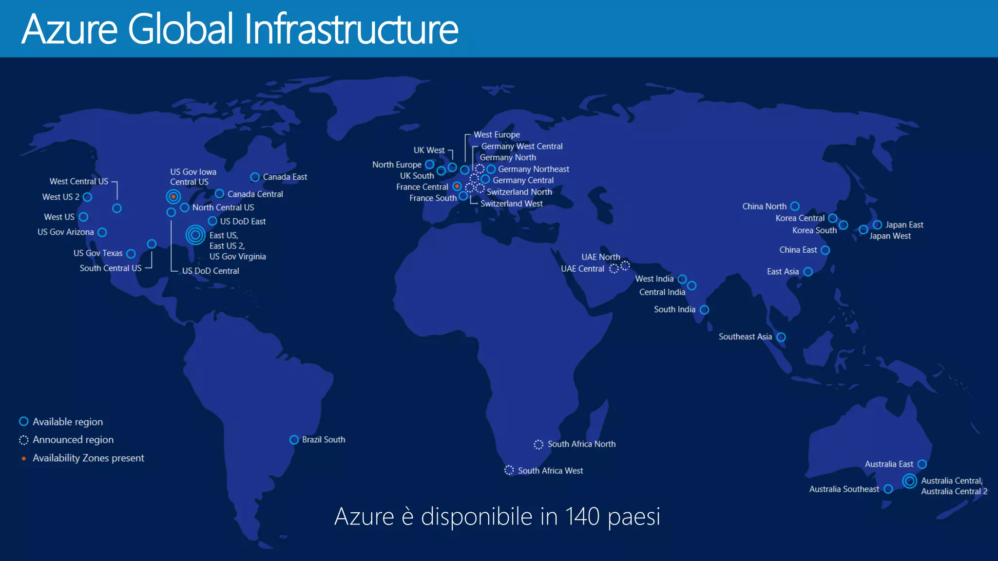 Azure Global Infrastructure
 