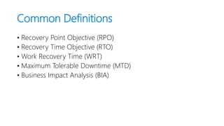Net Recovery Analysis Disaster Recovery Using Azure Services | PPTX