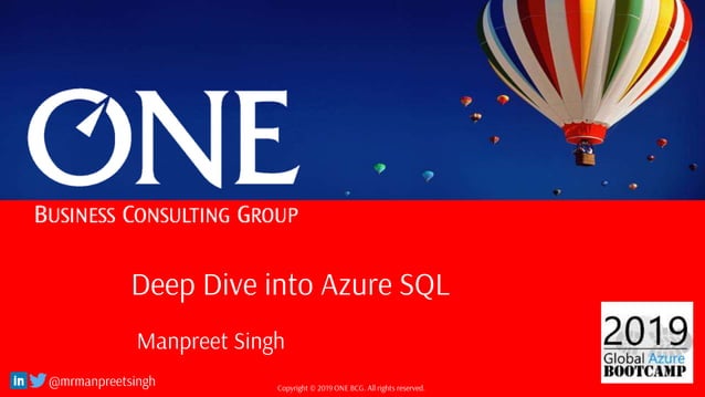 Deep Dive into Azure SQL | PPT