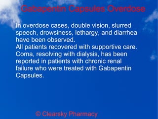gabapentin toxicity esrd
