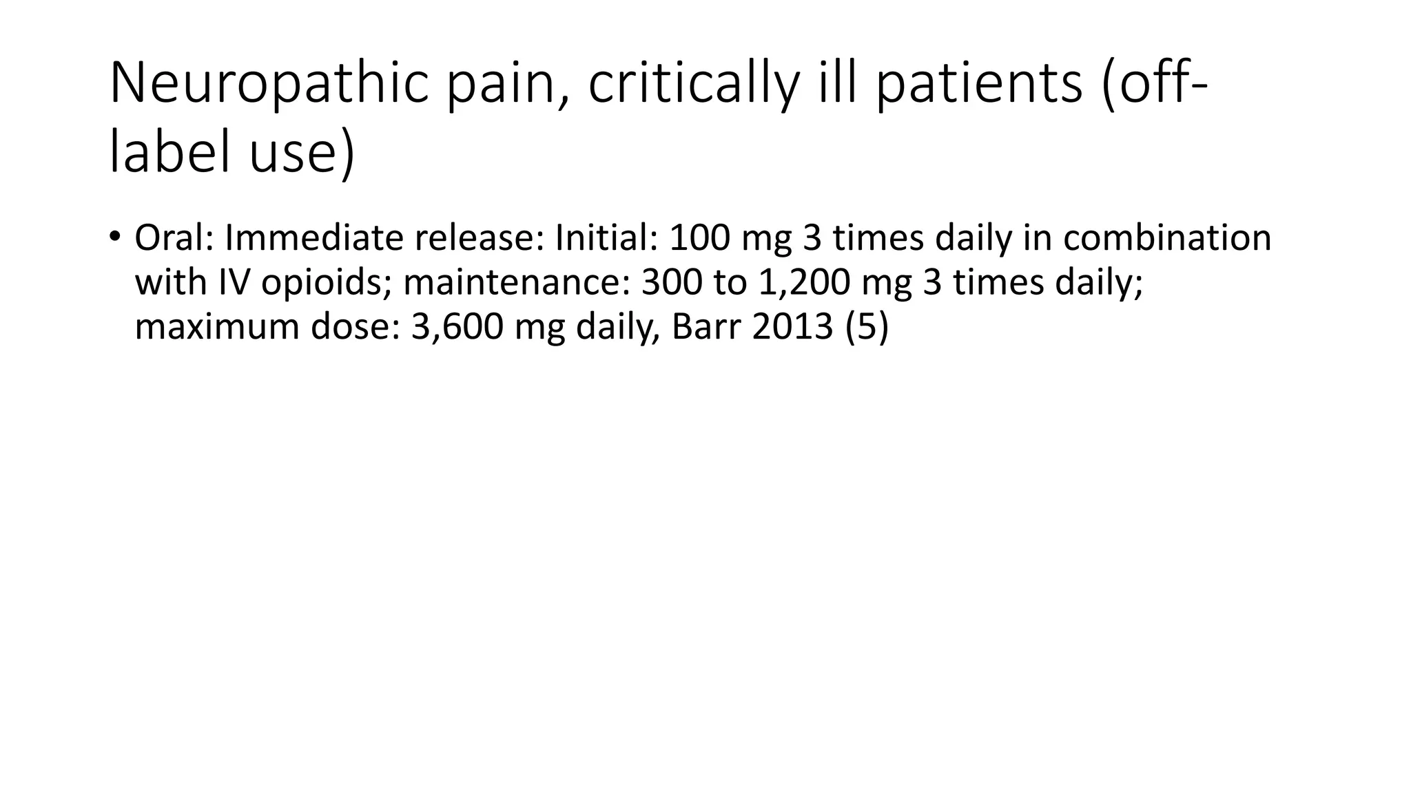 gabapentin kinetics