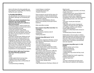 skin rash from gabapentin