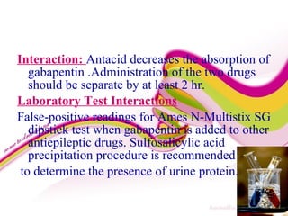gabapentin sudafed interaction