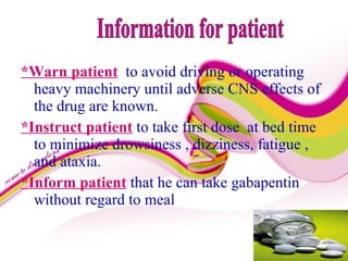 can i take gabapentin prn