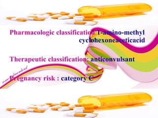 class gabapentin