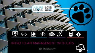 INTRO TO API MANAGEMENT
Ben Ishiyama-Levy
WITH CATS
 