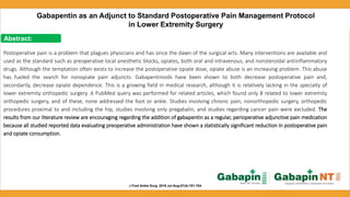 gabapentin post hip surgery