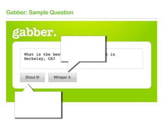 Gabber: Sample Question
 