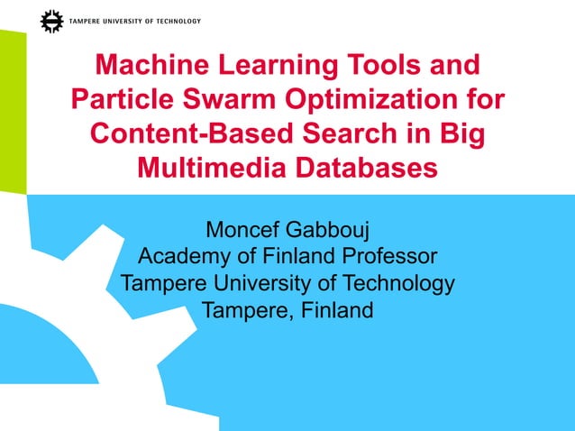 Machine Learning Tools and Particle Swarm Optimization for Content ...