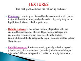 Ophitic Rocks Examples Gabbro | PPTX
