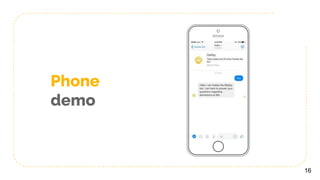 Place your screenshot
here
16
Phone
demo
 