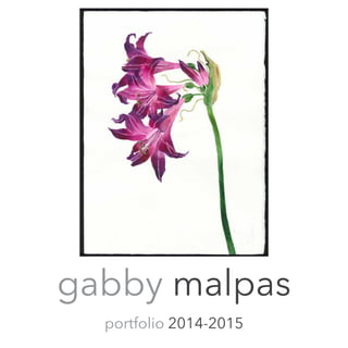 gabby malpas
portfolio 2014-2015
 
