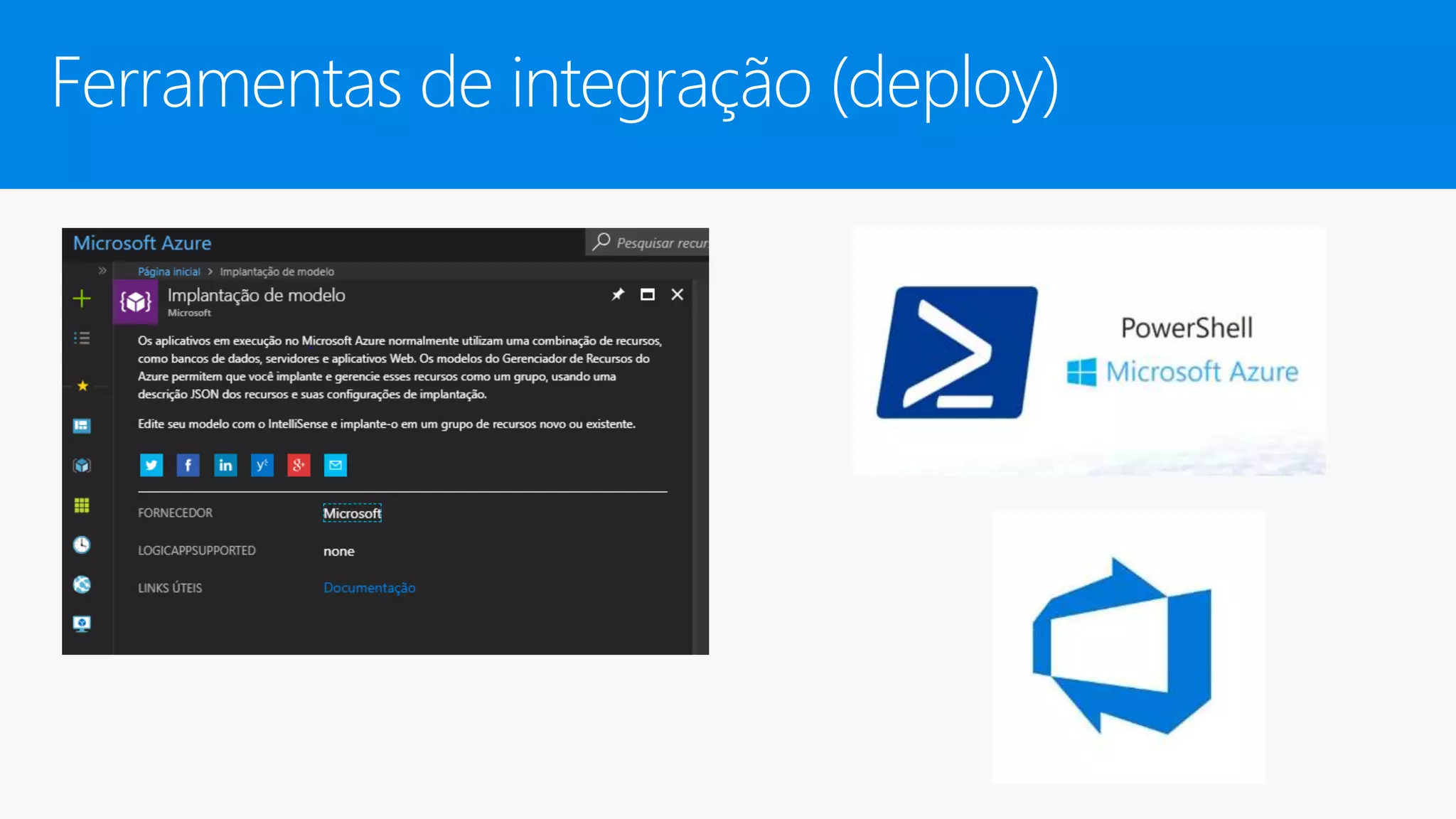 Ferramentas de integração (deploy)
 