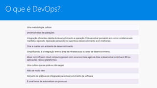 O que é DevOps?
 