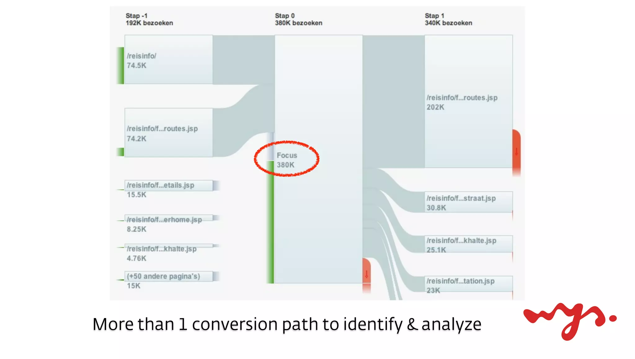 More than 1 conversion path to identify & analyze
 