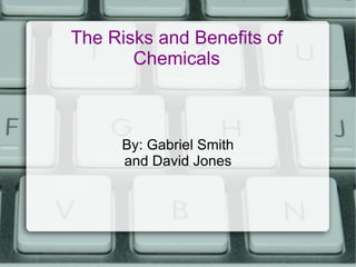 The Risks and Benefits of Chemicals By: Gabriel Smith and David Jones 