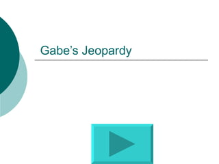 Gabe’s Jeopardy 