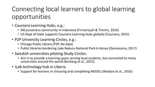 Facilitated MOOC support – closed bubbles in a sea of openness by Gabi Witthaus (University of Birmingham)