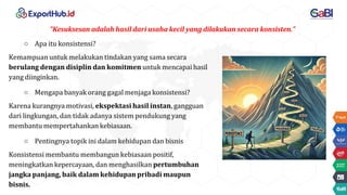 Kecantikan Yang Terbina Dari Konsistensi Kecil