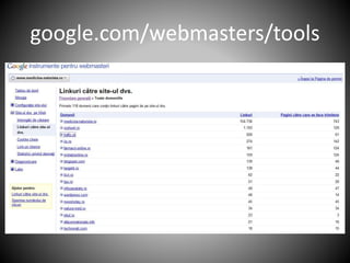 google.com/webmasters/tools
 