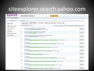 siteexplorer.search.yahoo.com
 