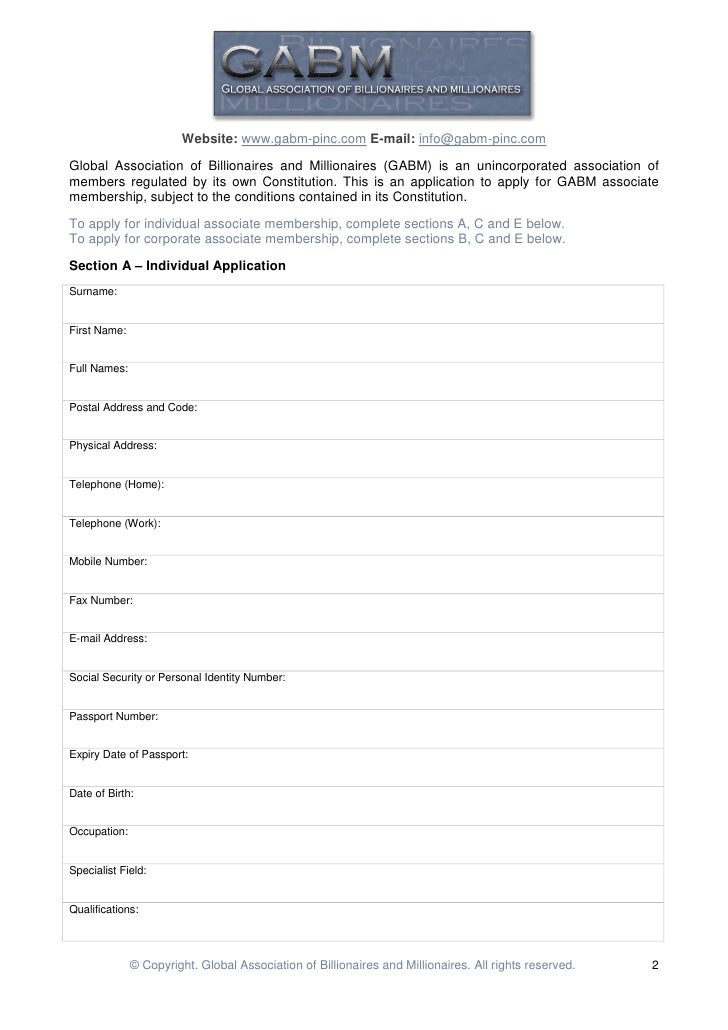 gabm membership application form abm application form